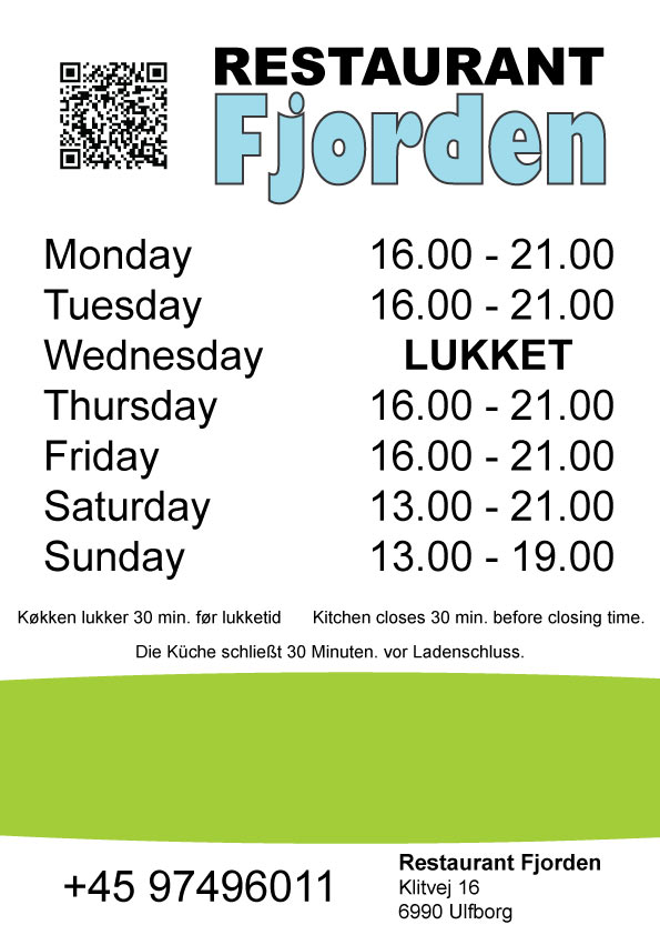 August Åbningstider 26